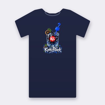 KC Drink KinkiBlack – navy Klitty Crew T-shirt