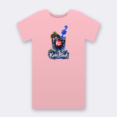 KC Drink KinkiBlack – pink Klitty Crew T-shirt