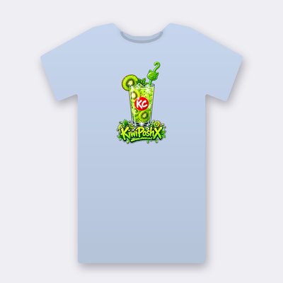 KC Drink KiwiPoshX – baby blue Klitty Crew T-shirt