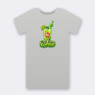 KC Drink KiwiPoshX – heather grey Klitty Crew T-shirt