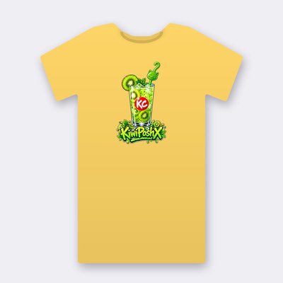 KC Drink KiwiPoshX – yellow Klitty Crew T-shirt