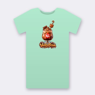 KC Drink VenRodBrown – mint Klitty Crew T-shirt