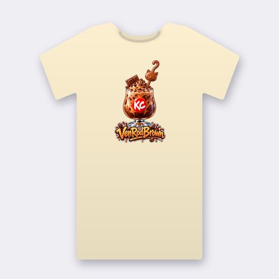 KC Drink VenRodBrown – natural Klitty Crew T-shirt