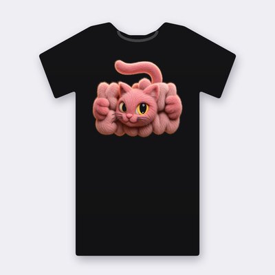 KC Fluffy Pink Cat T-shirt