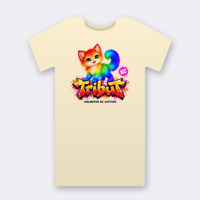 KC Pets Tribut – natural Klitty Crew T-shirt