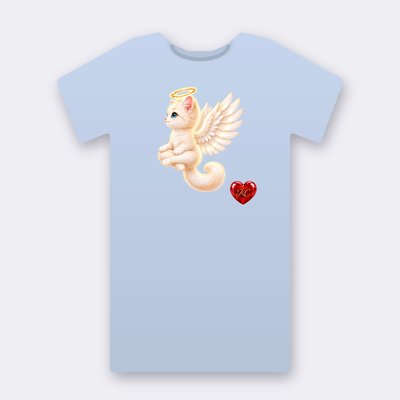 KC Supporter Dreaming Angel – baby blue Klitty Crew T-shirt
