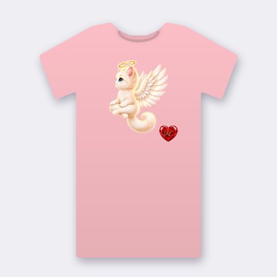KC Supporter Dreaming Angel – pink Klitty Crew T-shirt