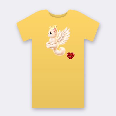 KC Supporter Dreaming Angel – yellow Klitty Crew T-shirt