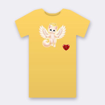 KC Supporter Flying Angel – yellow Klitty Crew T-shirt