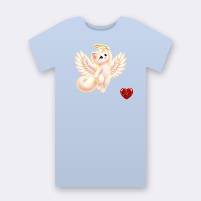 KC Supporter Halo Angel – baby blue Klitty Crew T-shirt