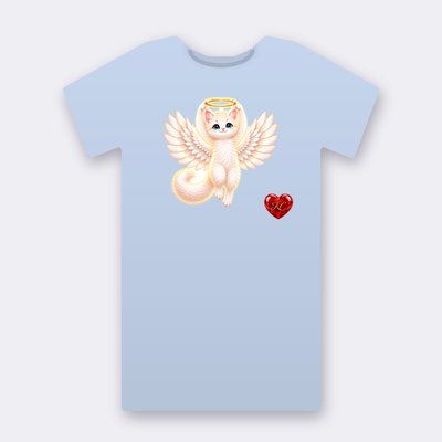 KC Supporter Halo Keeper Angel – baby blue Klitty Crew T-shirt