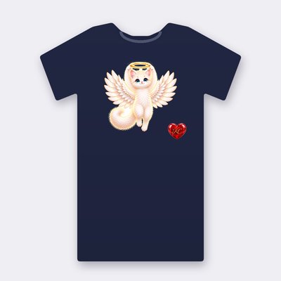 KC Supporter Halo Keeper Angel – navy Klitty Crew T-shirt