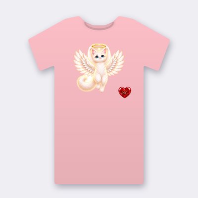 KC Supporter Halo Keeper Angel – pink Klitty Crew T-shirt