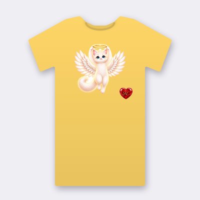 KC Supporter Halo Keeper Angel – yellow Klitty Crew T-shirt