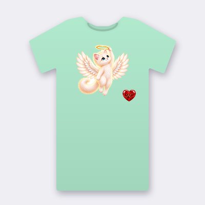 KC Supporter Halo Angel – mint Klitty Crew T-shirt