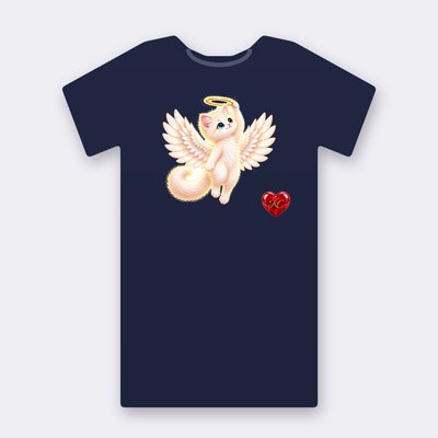 KC Supporter Halo Angel – navy Klitty Crew T-shirt