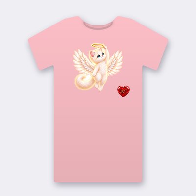 KC Supporter Halo Angel – pink Klitty Crew T-shirt