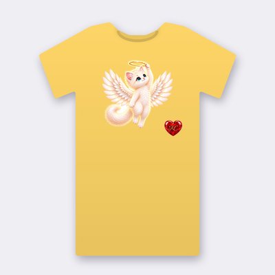 KC Supporter Halo Angel – yellow Klitty Crew T-shirt