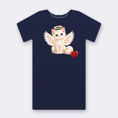 KC Supporter Sitting Angel – navy Klitty Crew T-shirt