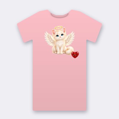 KC Supporter Sitting Angel – pink Klitty Crew T-shirt