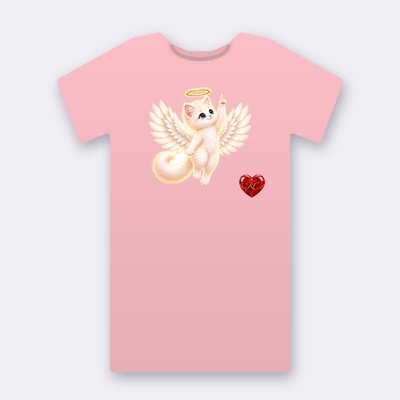 KC Supporter Up There Angel – pink Klitty Crew T-shirt