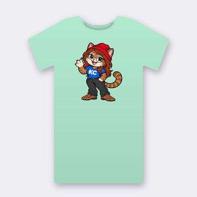 PoshX from the Klitty Crew – mint Klitty Crew T-shirt