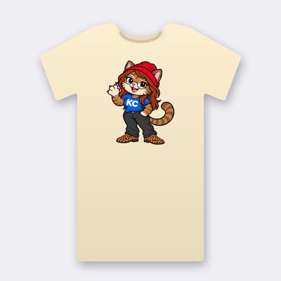 PoshX from the Klitty Crew – natural Klitty Crew T-shirt