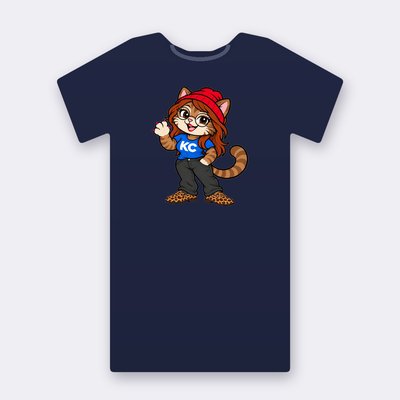 PoshX from the Klitty Crew – navy Klitty Crew T-shirt