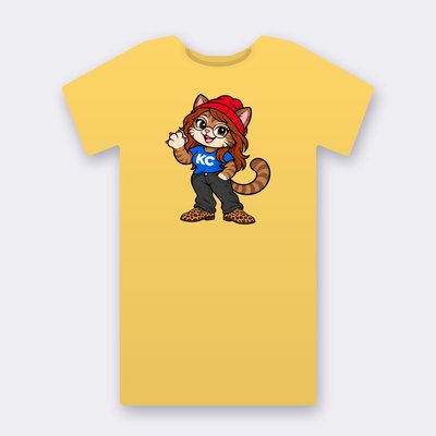 PoshX from the Klitty Crew – yellow Klitty Crew T-shirt