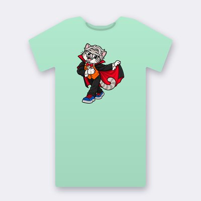 VenRod the vampire – mint Klitty Crew T-shirt