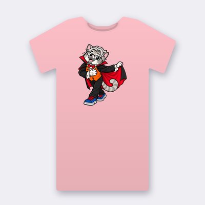 VenRod the vampire – pink Klitty Crew T-shirt