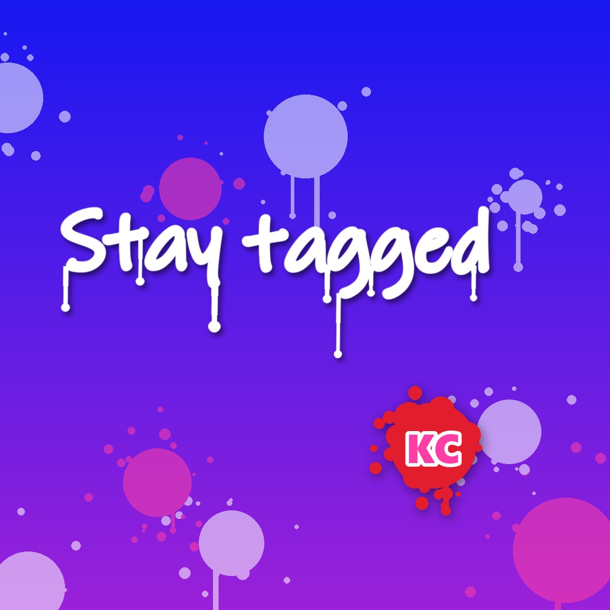 Stay Tagged graffiti sticker – design 2 – round street art sticker
