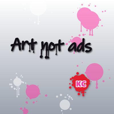Art Not Ads – graffiti marker tag round sticker with paint drips