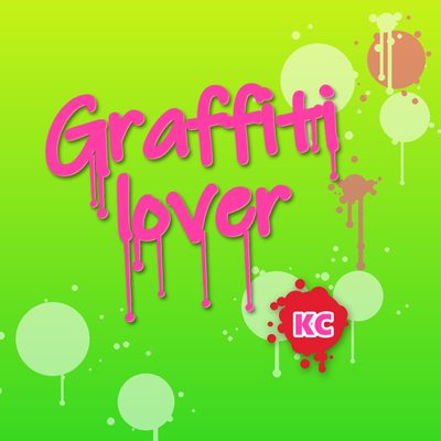 Graffiti Lover – graffiti marker tag round sticker with paint drips