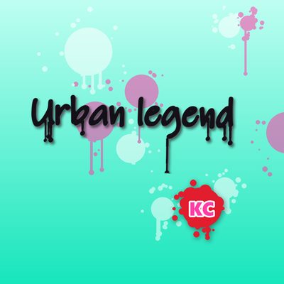 Urban Legend – graffiti marker tag round sticker with paint drips