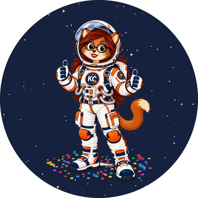 PoshX the astronaut sticker