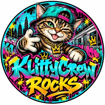 KlittyCrew Rocks graffiti cat sticker – Subway