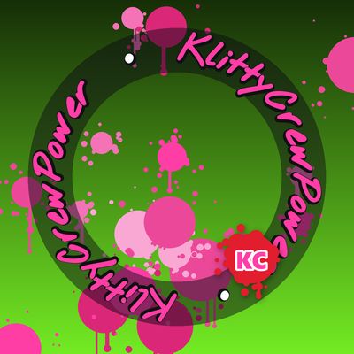 Sticker dégradé KlittyCrewPower vert citron foncé