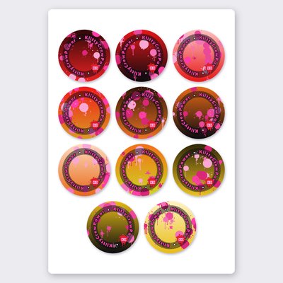 KlittyCrewPower gradient sticker set 1