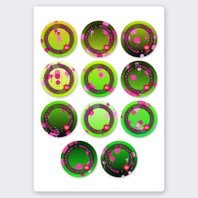 KlittyCrewPower gradient sticker set 2
