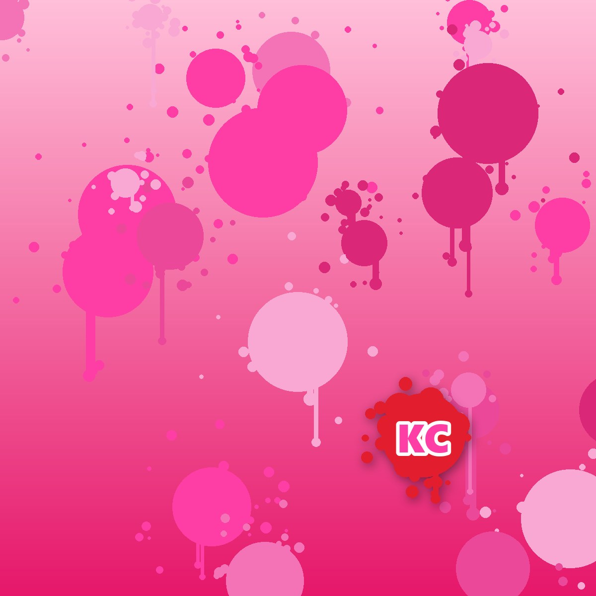 Light Magenta paint splatter sticker – round street art sticker