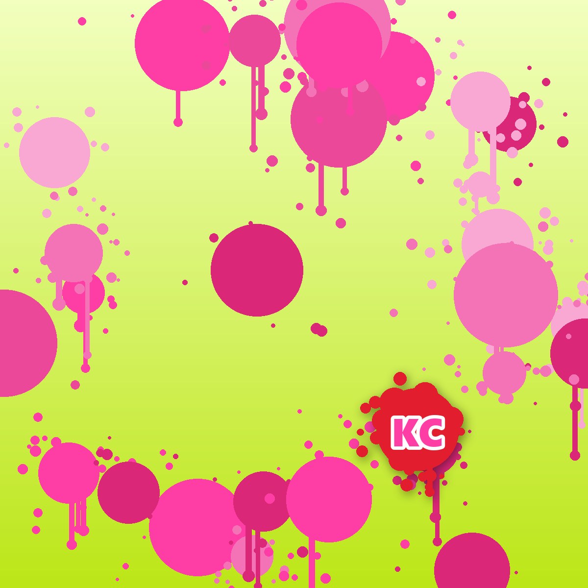 Light Yellow paint splatter sticker – round street art sticker
