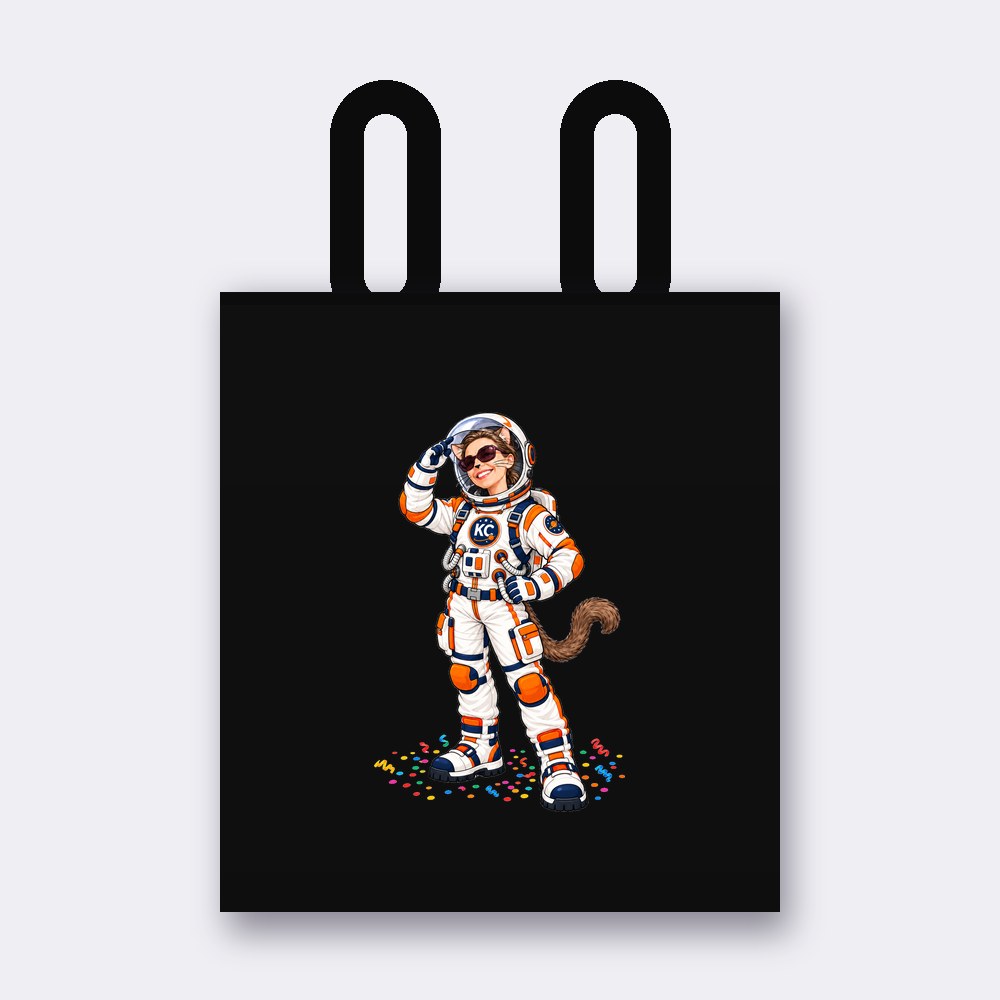 DeeNice the astronaut tote bag – black