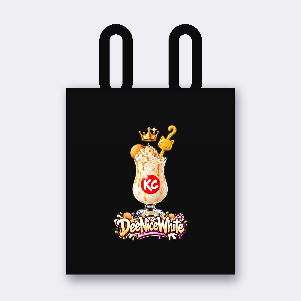 KC Drink DeeNiceWhite tote bag – black