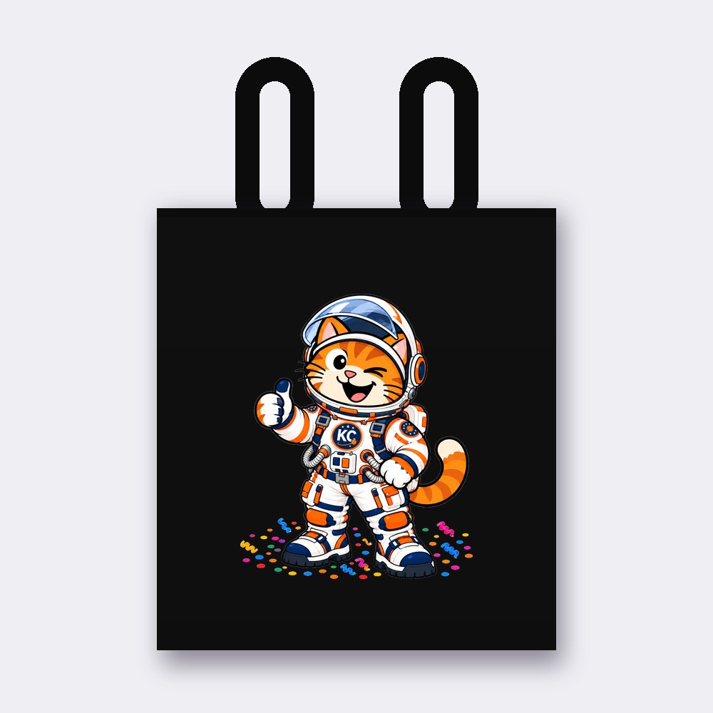 Kinky the astronaut tote bag – black
