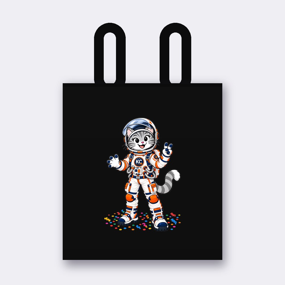 SinDee the astronaut tote bag – black