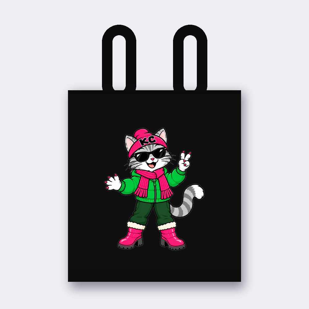 SinDee from the Klitty Crew tote bag – black