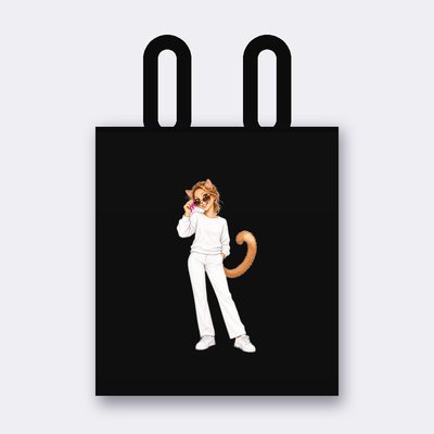 Tote bag DeeNice du Klitty Crew – Noir