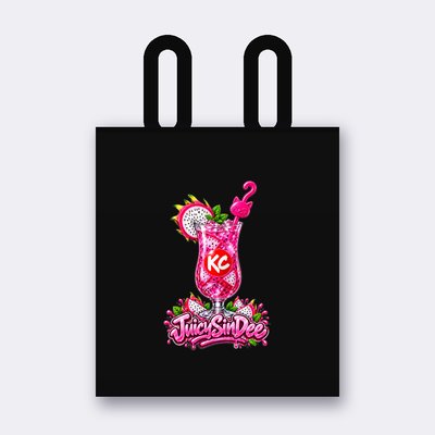 KC Drink JuicySinDee トートバッグ – ブラック