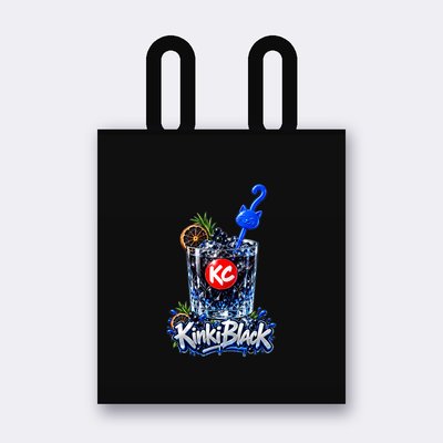 KC Drink KinkiBlack トートバッグ – ブラック